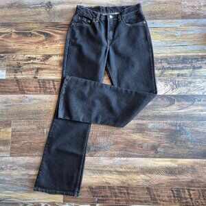 Vintage'01 Y2K Levi's Made in USA 515 Boot Cut Lower Rise Jeans Zip Black